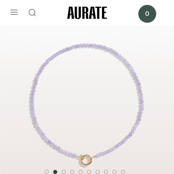 Aurate purple aura necklace - Picture 4 of 5